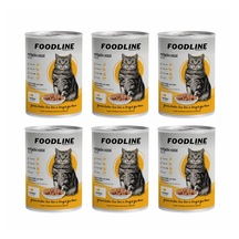 Foodline Tavuklu Yetişkin Kedi Konservesi 6 x 400 G