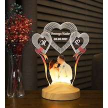 Sevgililere Özel Resimli Yıldönümü Hediyesi, Fotoğraflı Aşk Hediyesi 3D Led Lamba, Fotoğraflı 14 Şubat Sevgililer Günü Hediyesi Gece Lambası