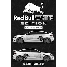 Red Bull Whıte Edıtıon Sticker - Yan Gövde Kaplama Seti Siyah Parlak - 805128282
