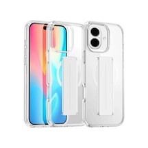 Joko Apple İphone 16 Kılıf Alfa Magsafe Standlı Kapak - Şeffaf 0.2M-Çok Renkli