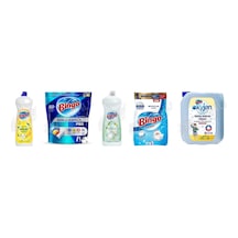 Bingo Bulaşık Deterjanı 650 Ml +tablet 50'li + Sıvı Bulaşık Deterjanı 1500 Ml + Beyazlar İçin Toz 8 Kg + Çamaşır Suyu 4 Lt 5'li Set Bingo Bulaşık Deterjanı 650 Ml +tablet 50'li + Sıvı Bulaşık Deterjanı 1500 Ml + Beyazlar İçin Toz 8 Kg + Çamaşır Suyu 4 Lt 5'li Set