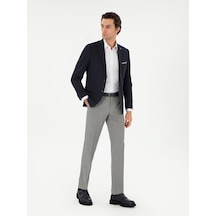 Cacharel Gri Slim Fit Yün Klasik Pantolon