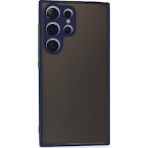 Newface Samsung Uyumlu Galaxy S24 Ultra Kılıf Montreal Silikon Kapak - Lacivert Lacivert