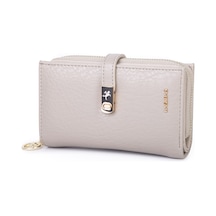 Nas Bag Kadın Orta Boy Kartlık Kağıt Para Ve Bozuk Para Tasarımına Sahip Kum Victoria 16x9 Cm Kum Rengi