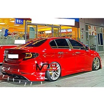 Fiat Egea Sedan Arka Tampon Eki Fiberglass Boyasız