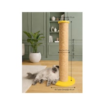 Xxl Kedi Tırmalama Direği- 85 Cm Uzunluk 13 Cm Çapında.