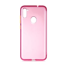 Samsung Uyumlu Galaxy M11 Kılıf Zore Bistro Kapak-Pembe