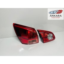 Nissan Qashqai 2007 - 2010 Stop Lambası Sol İç Ve Dış Takım Toplam 2 Adet Stop