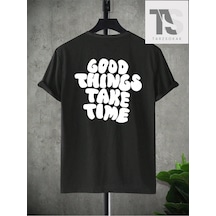 Tarzsokak Goth Erkek Yarasa Baskılı Tişört Siyah
