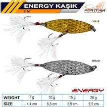 Portfish Energy Kaşık Çift İğne 20 Gr Silver