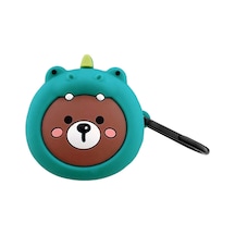 Caseonn Samsung Uyumlu Galaxy Buds 2 Pro Kılıf Karakter Figürlü Ayı Yeşil
