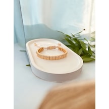 Jujuy Çelik Tasarım Model Bileklik Model 3 Bronz