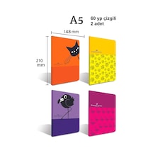 Look Pp Kapak Dikişli 60 Yaprak Çizgili Defter 2 Adet Nocolor-bab6a83b