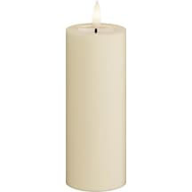 İç Mekan Alevsiz Led Mum - Krem - Real Flame Teknolojili - Akülü Mum 5 X 12,5 Cm Diğer