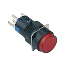 16mm Yaylı Butonlar 2no/2nc 8p Led Voltajı 10v 24v Ve 220v Yuvarlak Sarı