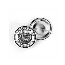 5 Adet İğneli Çanta Rozeti - Kaplıcalar - Afyonkarahisar - 44 MM Çok Renkli