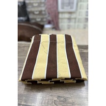 Denge Perde 4702 En -x - Yükseklik Ölçülerle -kahve-krem Özel Dikim Lüks Branda Balkon Perdesi Kahve Krem 140 X Diğer