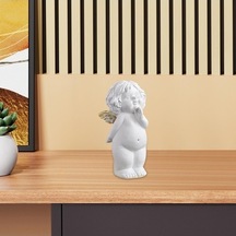 Lijinxu Magideal Melek Heykeli Beyaz Masaüstü Süs Aşk Tanrısı Stil-b