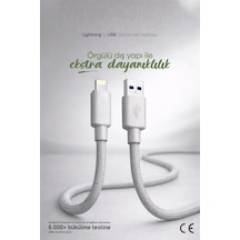 12w Monde Usb-a To Lightning İle Uyumlu Şarj Ve Data Kablosu 1m