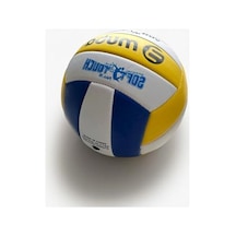 Yumuşak Dokulu Voleybol Topu, Sarı Beyaz Renkli Açık Gri