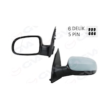 Dış - 650 - Dikiz Aynası Sol Corsa C 01 Elektrikli Isıtmalı Astarlı Asferik 5 - Dpmıx-hb - Fiş Vm-200ehpal