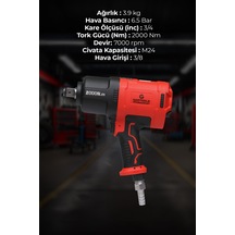Gaptools ﻿GP3401 3/4 Havalı Somun Sökme