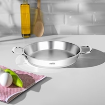 Silver Çelik İtalyan Omlet Sahan 18 Cm Kapaksız Gümüş