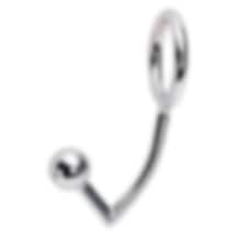 Fastieshop Penis Halkalı Paslanmaz Çelik Anal Plug