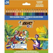 Bic Kuru Boya Kalemi Kıds Smooth 24 Renk 525787 Diğer