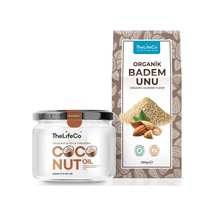 Organik Badem Unu 250 Gr + Organik Soğuk Sıkım Hindistan Cevizi Yağı 250 Ml Diğer