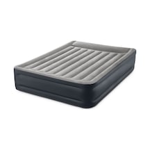 İntex Dura-beam Plus Elektrikli Çift Kişilik Şişme Yatak 152x203x42 Cm Intex Gri