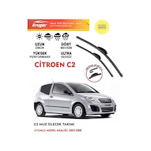 Citroen C2 Silecek Silgi Silgeç Silgeç Silgi Takımı 2005 Model Araca Özel Aparat