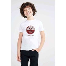 Pinkfloyd Beyaz Baskılı Unisex Çocuk Beyaz T-Shirt