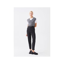 LC Waikiki Lcw Vision Antrasit Kadın Standart Fit Düz Pantolon Anthracıte