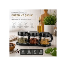 Emilahome Lily Cam Baharatlık 3'lü Set Siyah - 869635809 Diğer