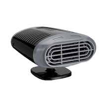 Suntek 120w 360 Dönebilen Isıtma Soğutma 2 Dişli 12 V Oto Isıtıcı Fanı Gri