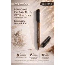 Faber-castell Pitt Artist Pen B 177 Walnut Brown Eskiz Çizim Kalemi Suya Dayanıklı Mürekkep