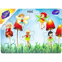 Ahşap Tutmalı Peri Kızı   Puzzle