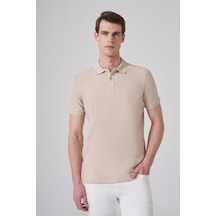 Morven Erkek Bej Basic Polo Yaka Dynamic Fit T-shirt 26yc018007653 Bej