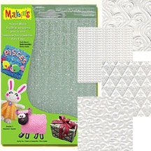Makin'S Clay Texture Sheets Doku Kalıpları 4'Lü Set E