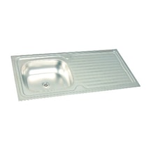 Ekosan 50 x 100 304 Kalite Paslanmaz Eviye + Sifon