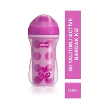 Chicco Isı Yalıtımlı Active Bardak 14 Ay+ 266 Ml - Pink Çok Renkli