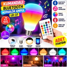 Kumandalı Bluetooth Hoparlör Ampul Ld-37 Adet  Standart