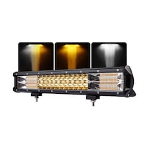 Cree Led Beyaz Turuncu 81 Cm Led Flaş Çakar Projektör Işık Çubuğu 5 Mod Off Road Spot Sel Kombo Delici Yayıcı Çalışma Lambası Pod Araç Kaput Tampon Ta