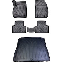 Opel Zafira B 2005-2014 3D Paspas ve Bagaj Havuzu Seti Bizymo Siyah