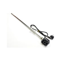 Sern 600w Antrasit Renk Kare Dijital Hp013 Model Havlupan Isıtıcı Rezistans 230v L:550mm 1/2'' Yarım Parmak