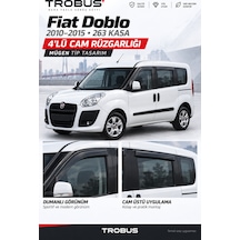 Fiat Doblo 3 2010-2015 Tam Uyumlu Cam Rüzgarlığı 4'lü