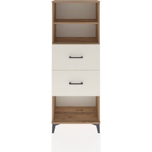 Arges Dolap 2 Raflı 2 Çekmeceli 60x30x163 Çam-aytaşı Çam