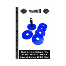 Özel Üretim Sofralar Ev Eşyası Mutfak Cnk-89 Kauçuk Çanak 10'lu Mavi