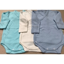 Özdemirli Bebe Özdemirlitekstil Bebelino Çıtçıtlı Badi Kruvaze (3'Lü Paket) (456558822) Çok Renkli
